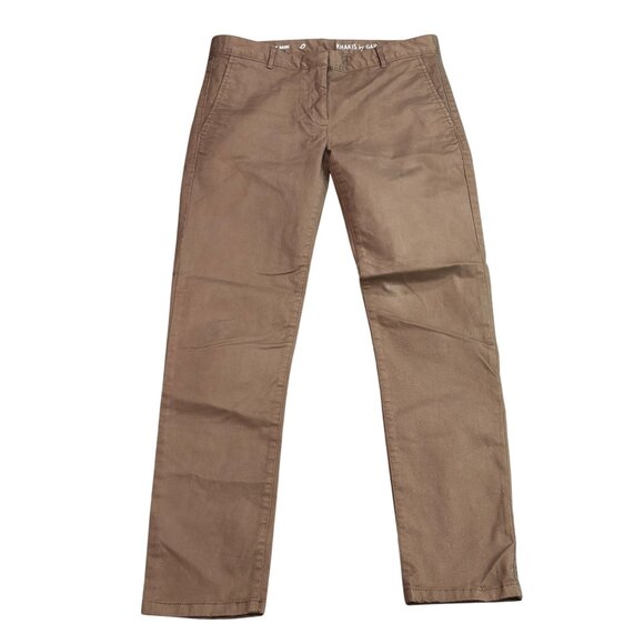 Khakis By GAP Skinny Fit Pants Size 0 Brown - Picture 1 of 11